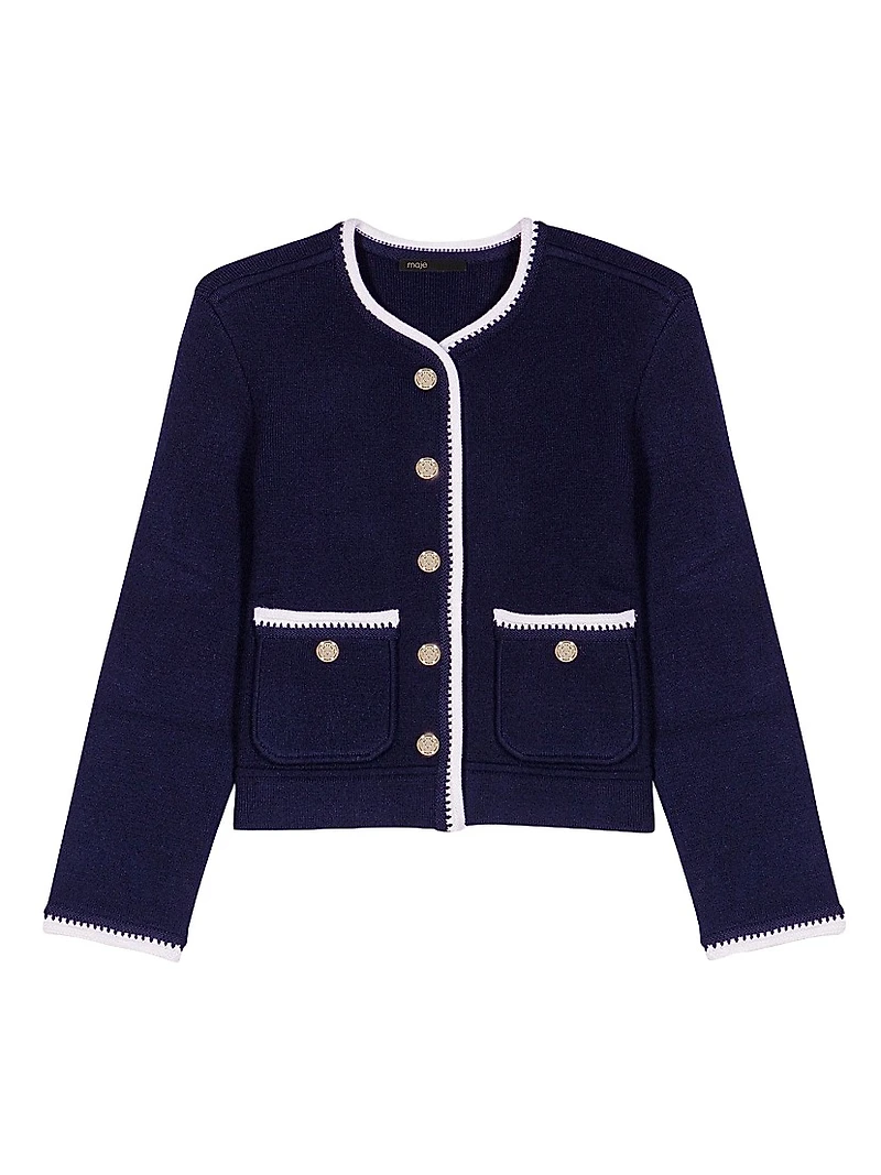Wool-Blend Cardigan