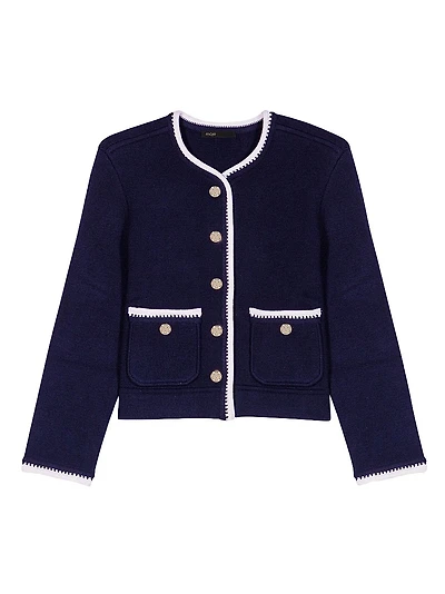 Wool-Blend Cardigan