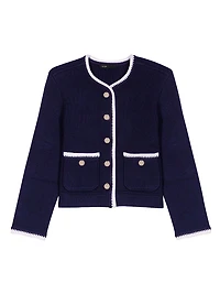 Wool-Blend Cardigan