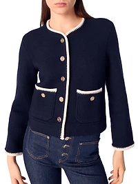 Wool-Blend Cardigan