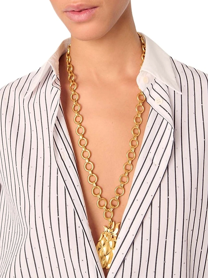 Rhinestone Striped Shirt