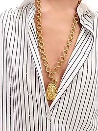 Rhinestone Striped Shirt