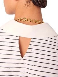 Rhinestone Striped Shirt