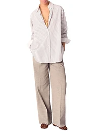 Rhinestone Striped Shirt