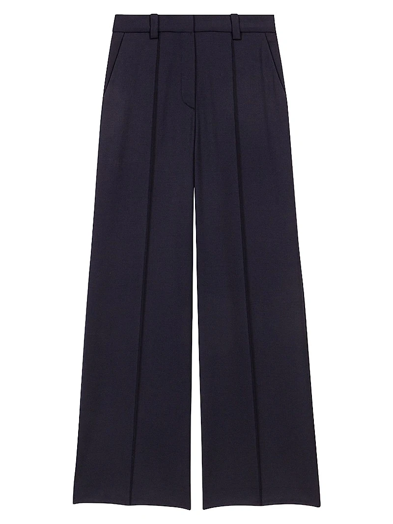 Suit Trousers with Pintucks