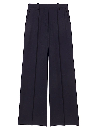 Suit Trousers with Pintucks