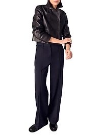 Suit Trousers with Pintucks