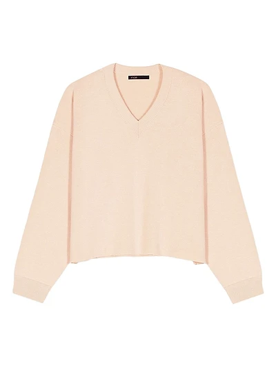Wool Blend V-Neck Sweater