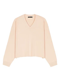 Wool Blend V-Neck Sweater