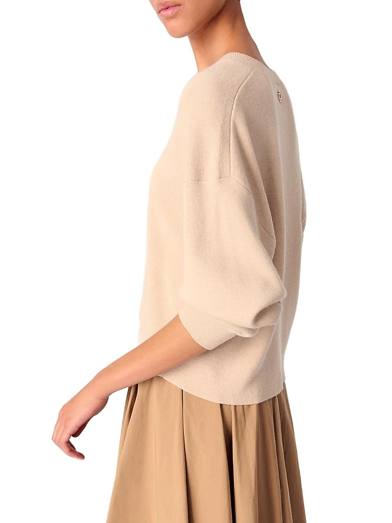 Wool Blend V-Neck Sweater