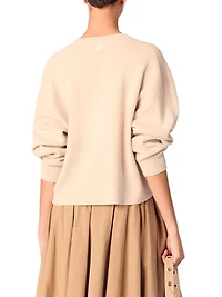 Wool Blend V-Neck Sweater