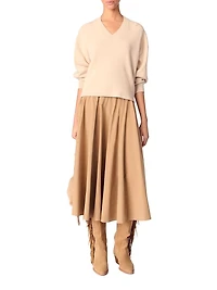 Wool Blend V-Neck Sweater