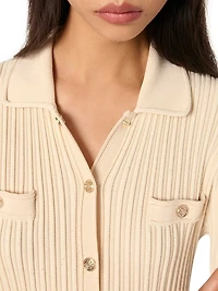 Sequin Knit Midi Dress