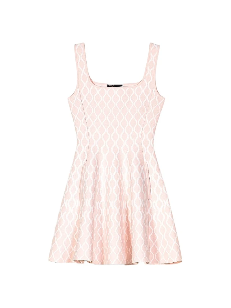 Mini Jacquard Knit Dress