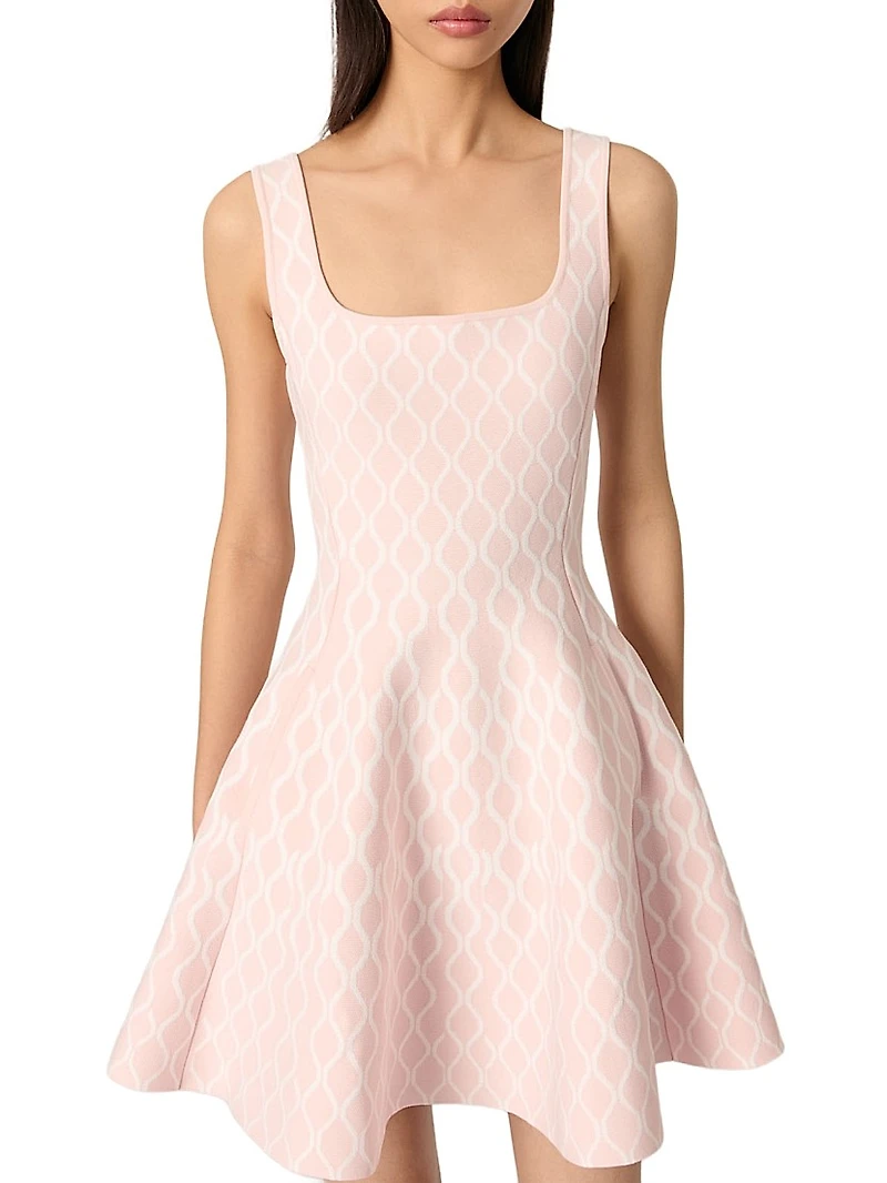 Mini Jacquard Knit Dress