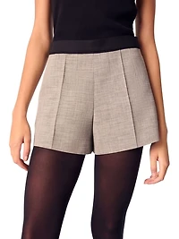 Suit Shorts with Darts