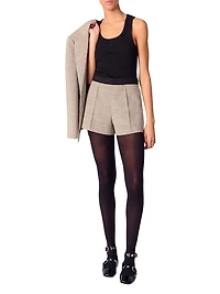 Suit Shorts with Darts