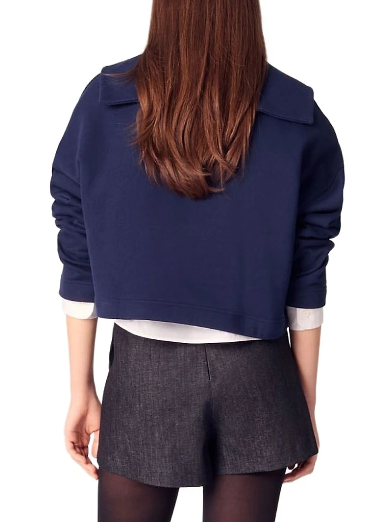 Short Sweater with Embroidery