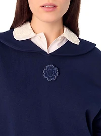 Short Sweater with Embroidery