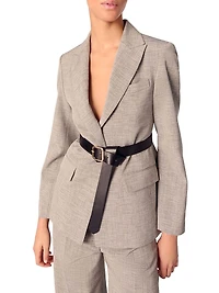 Belted Suit Jacket