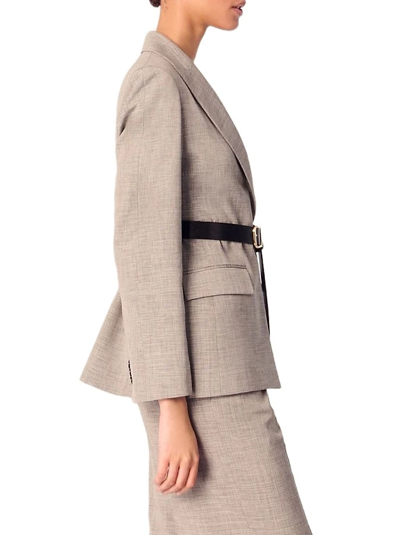 Belted Suit Jacket