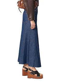 Long Denim Skirt