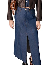 Long Denim Skirt
