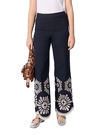 Pants with Crochet Detail