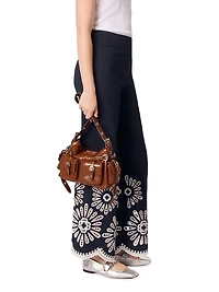 Pants with Crochet Detail