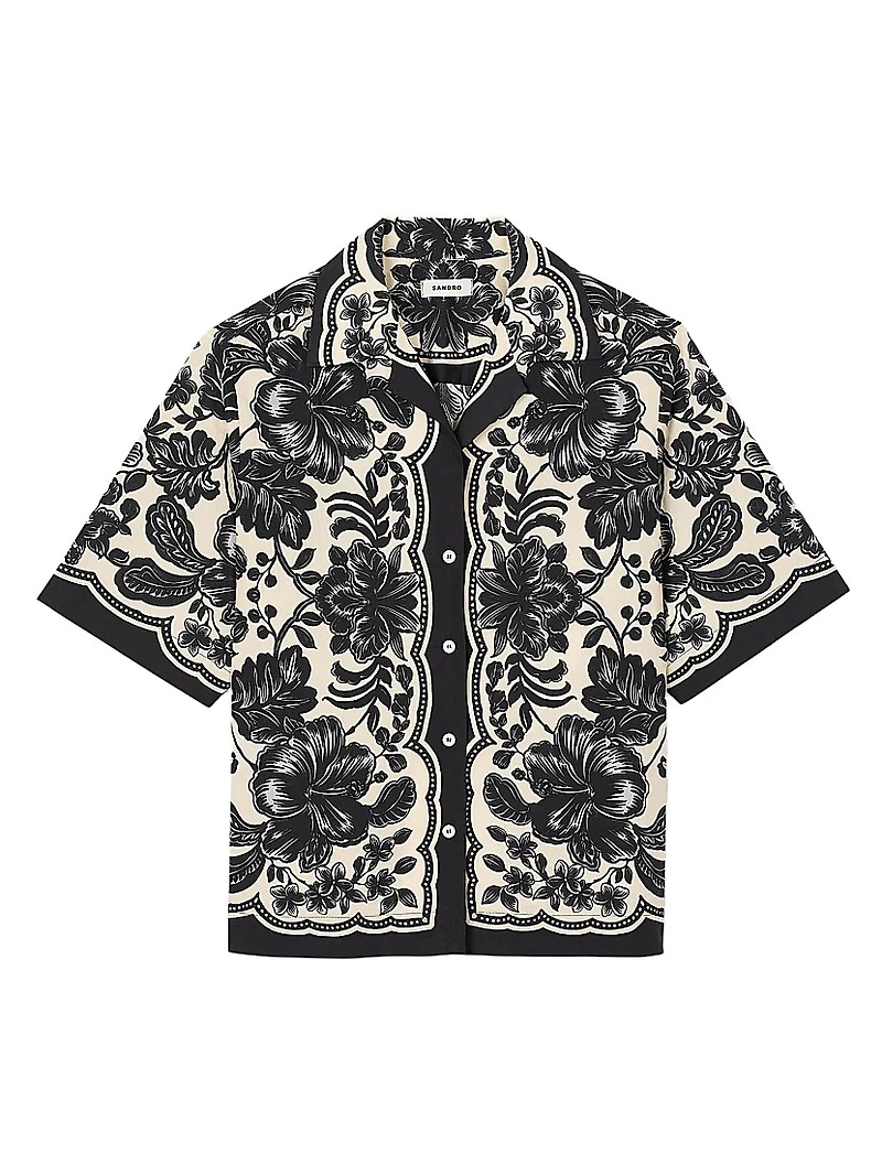 Floral Motif Shirt