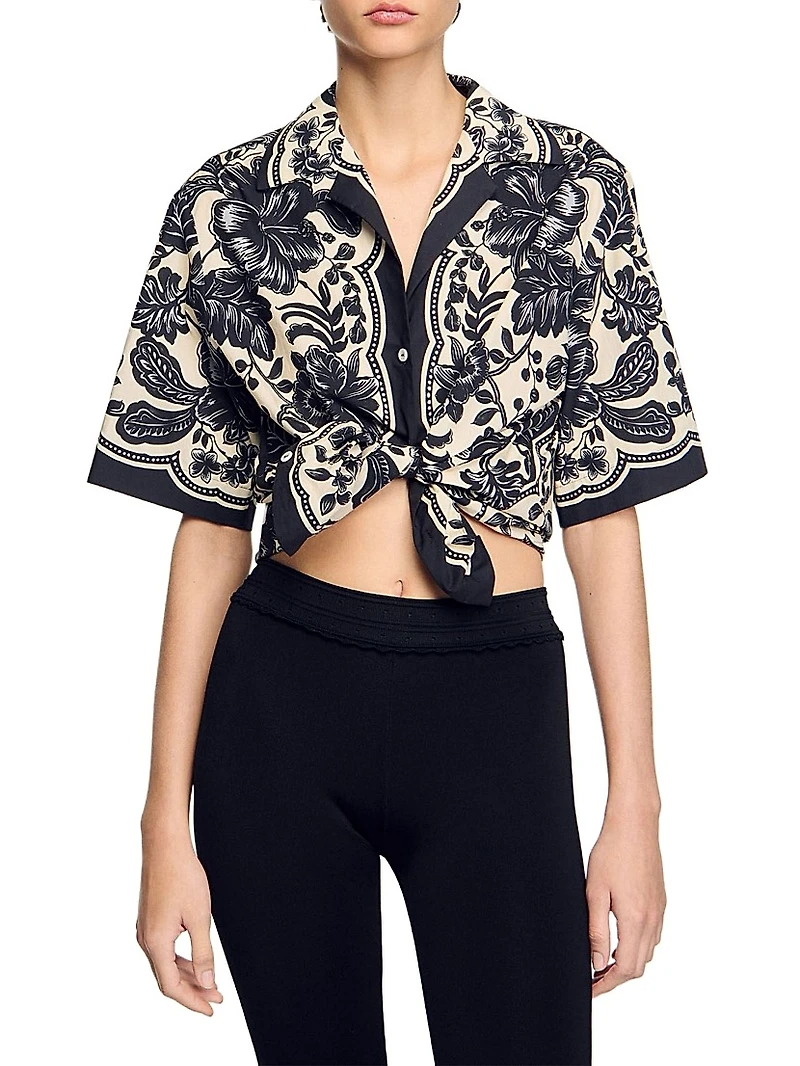 Floral Motif Shirt