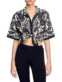 Floral Motif Shirt