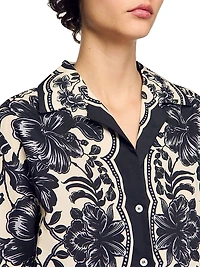 Floral Motif Shirt