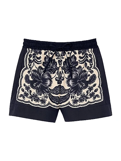 Floral Print Shorts