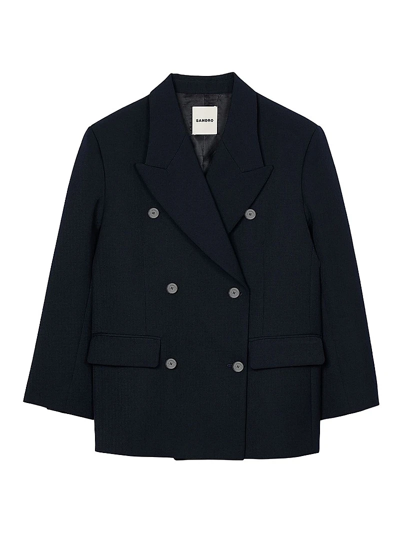 Wool Blend Suit Jacket
