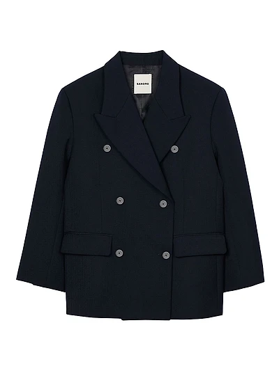 Wool Blend Suit Jacket