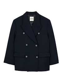 Wool Blend Suit Jacket