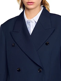 Wool Blend Suit Jacket