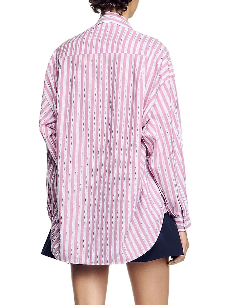 Striped Rhinestone Shirt