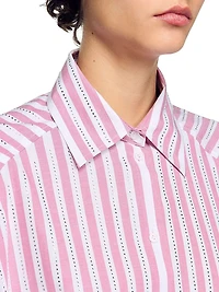 Striped Rhinestone Shirt