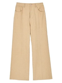 Rhinestone-Embellished Jeans