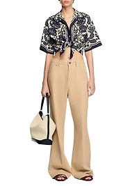 Rhinestone-Embellished Jeans
