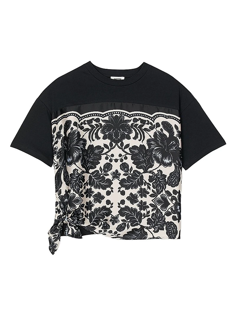 Floral Motif T-Shirt