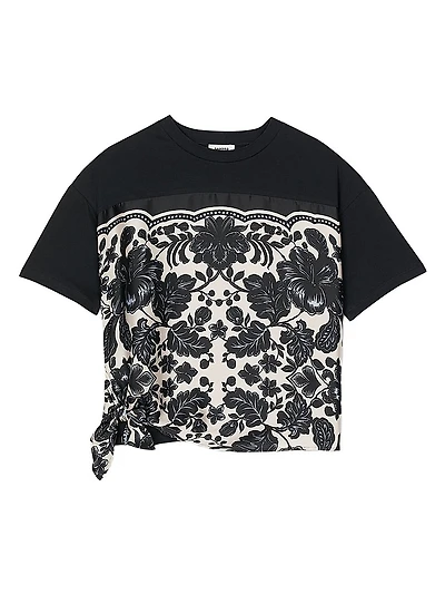 Floral Motif T-Shirt