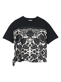 Floral Motif T-Shirt