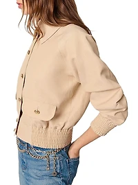 Linen and Cotton Bomber Jacket