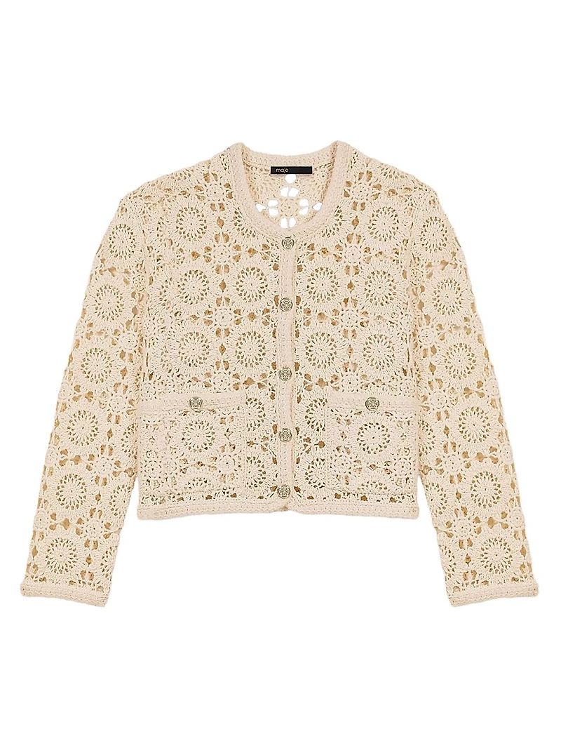 Crochet Cropped Cardigan
