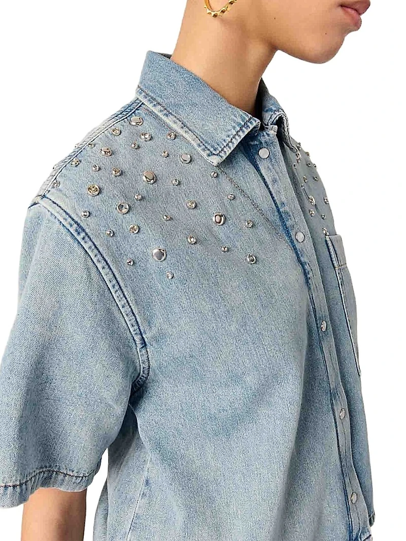 Studded Denim Shirt