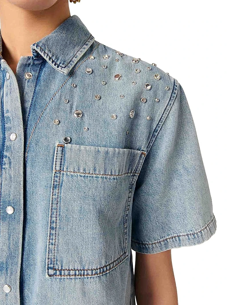 Studded Denim Shirt