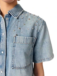 Studded Denim Shirt
